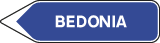 Cartello stradale Bedonia